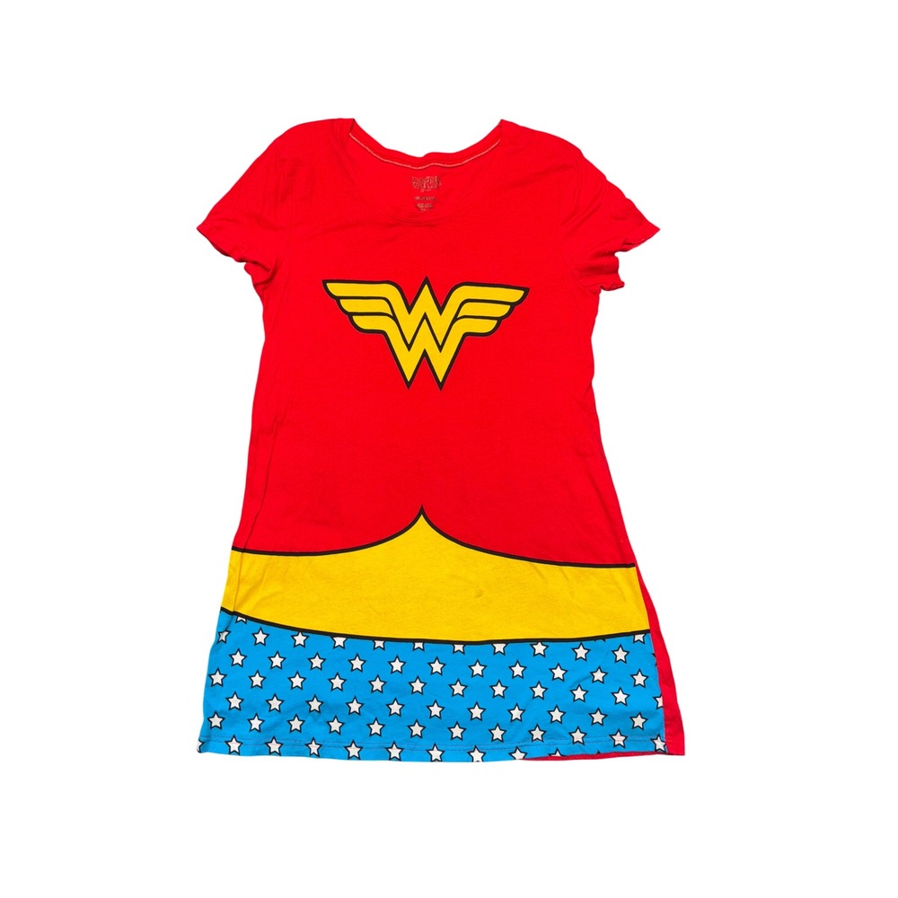 Wonder Woman T-Shirt Dress Juniors 2XL Red DC Comics‎ *No cape, spot